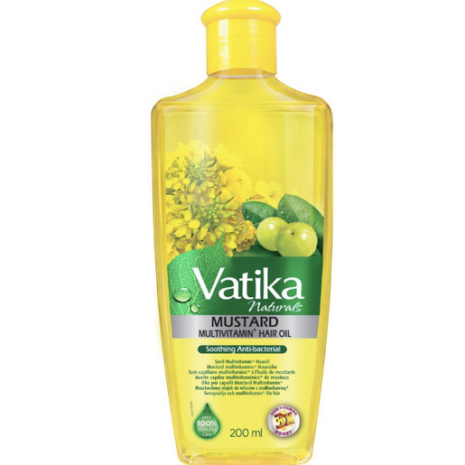 Łagodzący olejek do włosów Vatika- Musztardowy 200ml, ważność: 30.06.2025